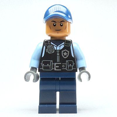 Figurine Security Guard, Black Vest, Dark Blue Legs du set 76300