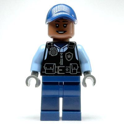 Figurine Security Guard, Black Vest, Dark Blue Legs du set 76300