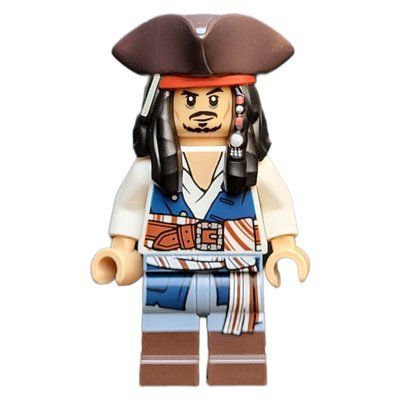 Figurine Captain Jack Sparrow, Tricorne Hat du set 10365