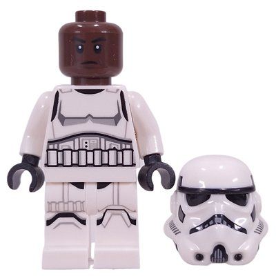 Figurine Stormtrooper, Umber Brown Head du set 75419