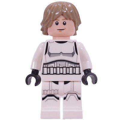 Figurine Luke Skywalker, Stormtrooper Outfit du set 75419