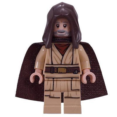 Figurine Obi-Wan Kenobi, Dark Brown Hood, Cloak du set 75419