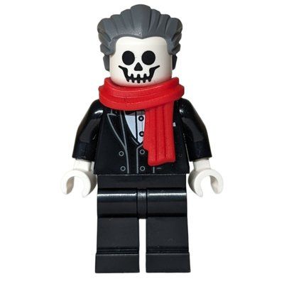 Figurine Skeleton, Black Suit, Red Scarf du set 910049