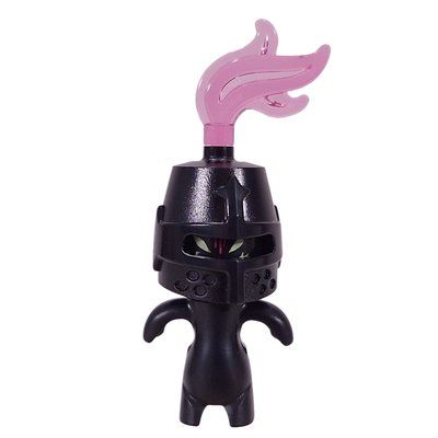 Minifigure Grimspawn, Knight Helmet, Trans-Pink Plume del set 71508