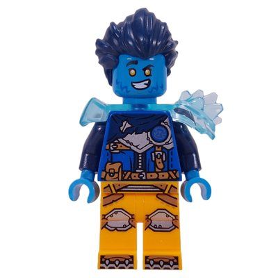 Minifigure Logan, Trans-Light Blue Shoulder Armor from set 71512