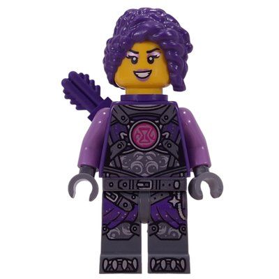 Minifigure Zoey, Dark Purple Torso from set 71512