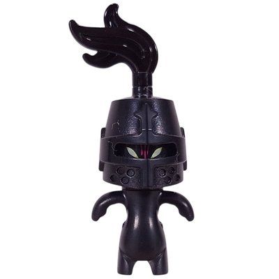 Minifigure Grimspawn, Knight Helmet, Black Plume from set 71512