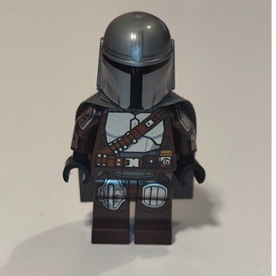 Minifigur The Mandalorian / Din Djarin, Dark Brown Outfit with Cape, Printed Head aus Set 75436