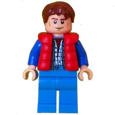 Minifigure Marty McFly, Puffer Vest del set 77256
