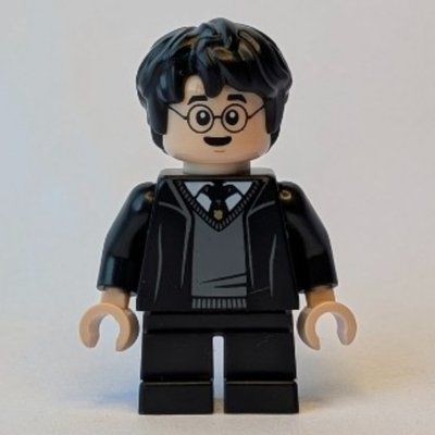 Minifigure Harry Potter, Black School Uniform, Short Legs from set 76460