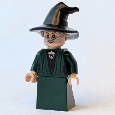 Minifigure Professor Minerva McGonagall, Dark Green Robe from set 76460