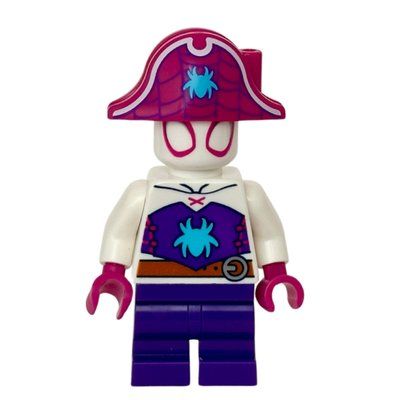 Minifiguur Gwen Stacy / Spider-Gwen, Medium Legs, Bicorn uit set 11208