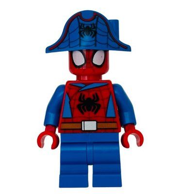 Minifiguur Spider-Man, Medium Legs, Bicorn uit set 11208