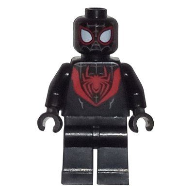 Minifigur Spider-Man (Miles Morales), Large Red Spider Symbol aus Set 76337