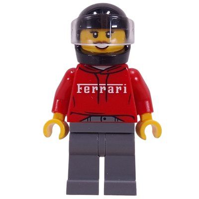 Minifiguur Race Driver, Ferrari uit set 77254