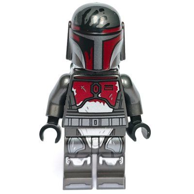 Minifigur Mandalorian, Umber Brown Head aus Set 75449