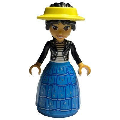 Minifigurka Liann, Black Jacket, Dark Azure Gown z zestawu 42685