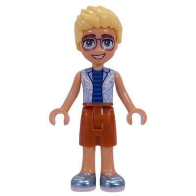 Figurine Olly, Bright Light Blue Shirt, Dark Orange Shorts du set 42691