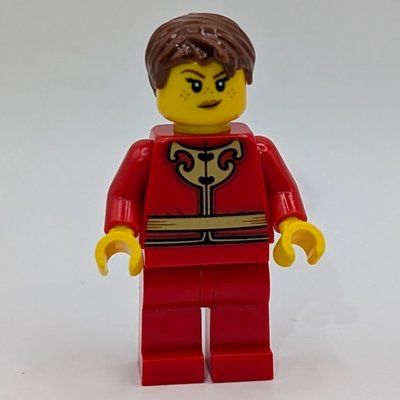 Figurine Dragon Operator, Red Legs, Reddish Brown Hair du set 40915