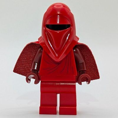 Minifigure Royal Guard, Dark Red Hands, Short Cape from set 75427