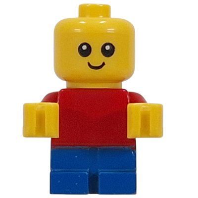 Minifigure Baby, Red Torso, Blue Legs del set 40507