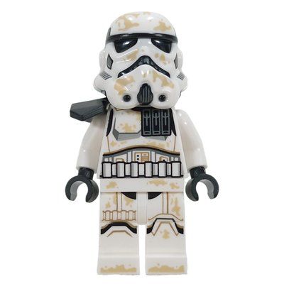 Figurine Sandtrooper, Black Pauldron, Sienna Brown Head du set 75425