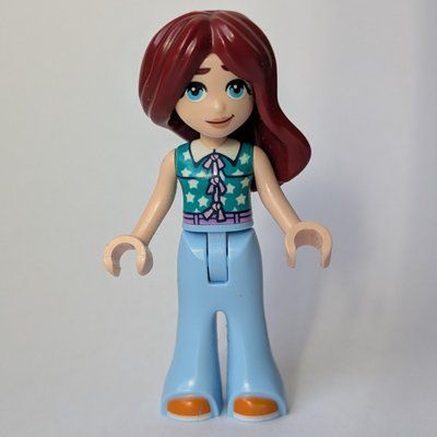 Minifigure Paisley, Dark Turquoise Top, Bright Light Blue Pants del set 6614211