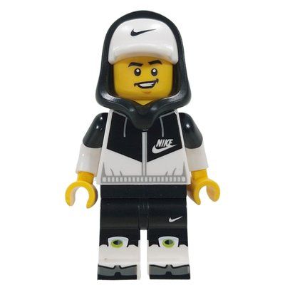 Figurine Black/White Nike Outfit, Hood with Cap du set 43025