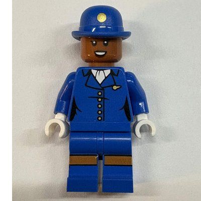 Minifigura Pan Am Air Hostess, Blue Uniform del set 11378