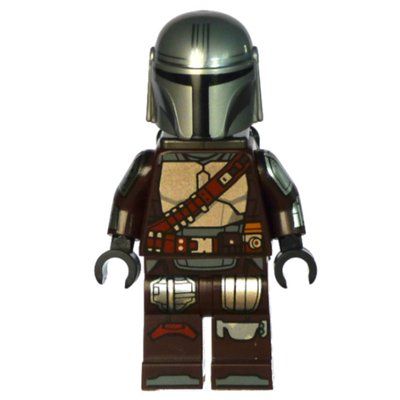 Figurine The Mandalorian / Din Djarin, Dark Brown Outfit with Jet Pack du set 75444