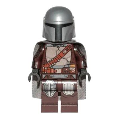 Figurine The Mandalorian / Din Djarin, Dark Brown Outfit, Cape du set 75459