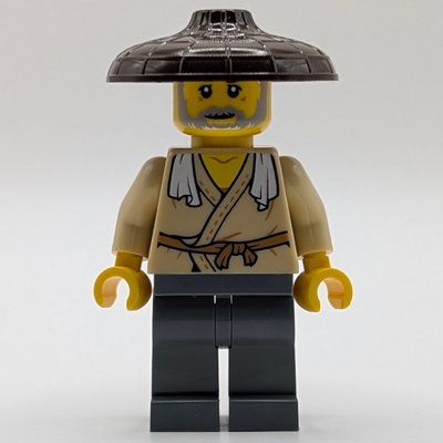 Figurine Tan Robes, Dark Bluish Grey Legs, Dark Brown Hat du set 80121