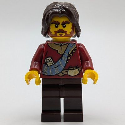 Figurine Dark Red Robes, Dark Brown Legs, Dark Brown Hair du set 80121
