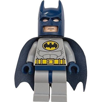 Minifigur Batman, Light Bluish Gray Suit, Dark Blue Cape and 10113 Cowl aus Set 6860