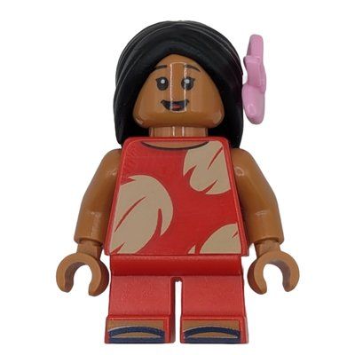 Minifigura Lilo, Bright Pink Flower, Legs del set 43280