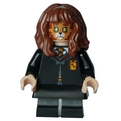 Figurine Hermione Granger, Gryffindor Robe Closed, Skirt, Cat Face du set 76473
