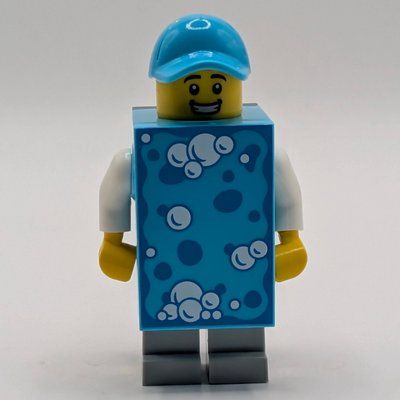 Minifigure Sponge Costume Guy del set 60497