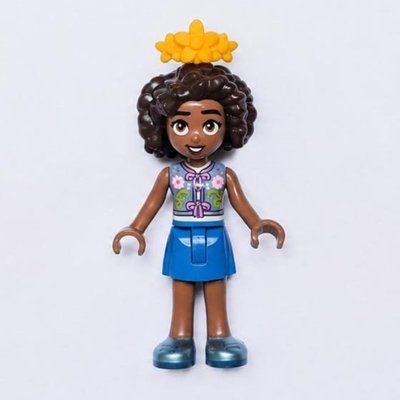 Minifigurka Aliya, Sand Blue Top, Blue Shorts. Flowers z zestawu 42690