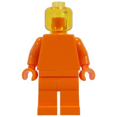Figurine Monochrome, Orange with Trans-Yellow Head du set 910061