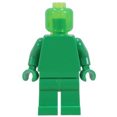 Figurine Monochrome, Bright Green with Trans-Bright Green Head du set 910061