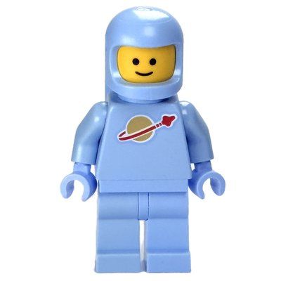 Minifigure Classic Spaceman, Bright Light Blue with Airtanks del set 11374