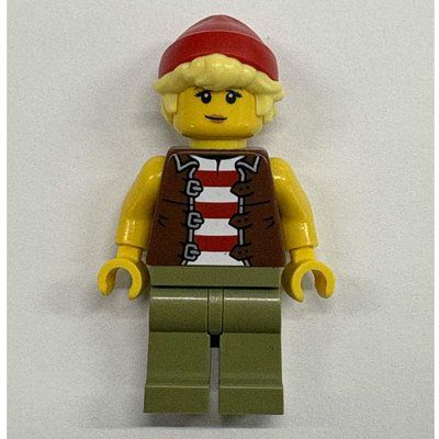 Minifigure Sailor, Olive Green Legs, Red Cap del set 910059