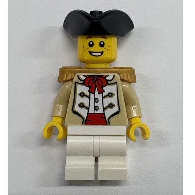 Minifigure Marine, Boy, Gold Epaulette, Black Tricorn del set 910059