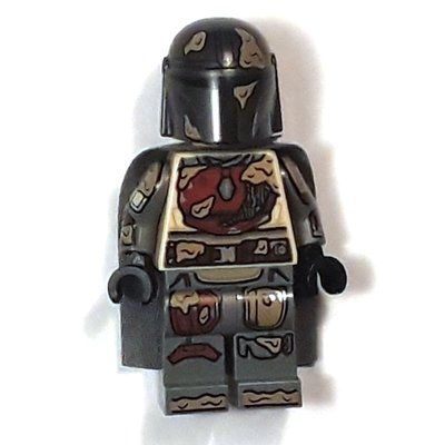 Minifigura The Mandalorian / Din Djarin - Tan Armor, Dirty del set 75453