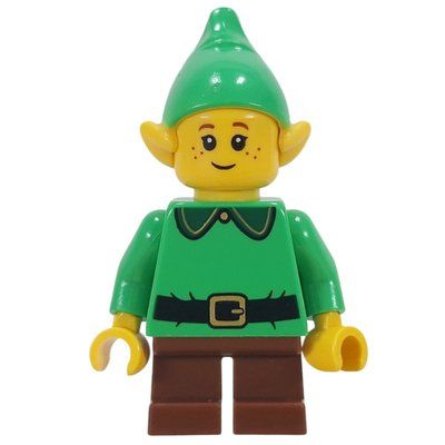 Figurine Elf - Bright Green Torso, Reddish Brown Legs du set 60510
