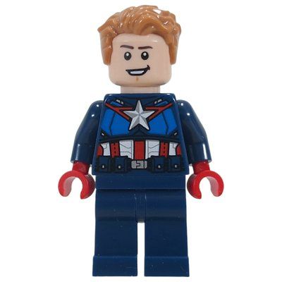 Minifiguur Captain America, Hair uit set 76340