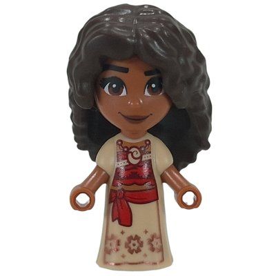 Minifigure Moana, Microdoll from set 43298