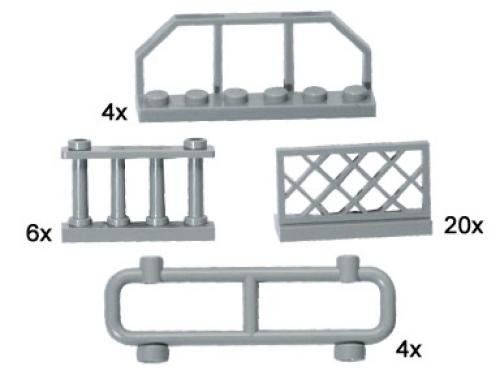 LEGO 10050 Gray Fences