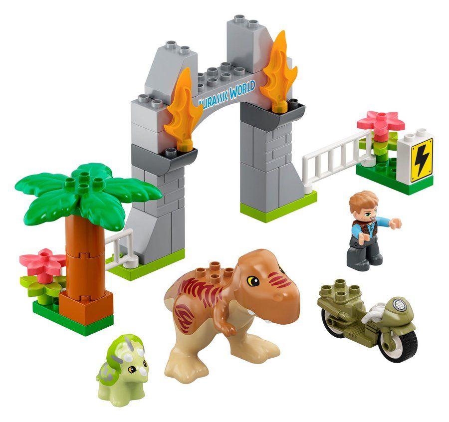 LEGO 10939 T. rex and Triceratops Dinosaur Breakout