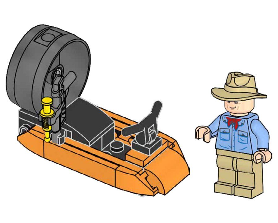 LEGO 122508 Alan Grant and Propeller Boat